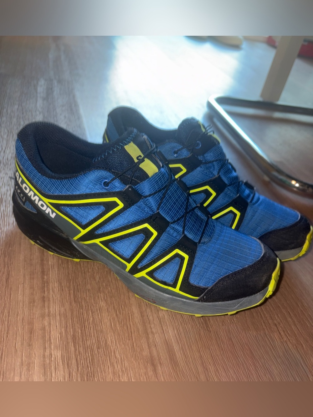 Salomon Speedcross Youth Size Big Kids | Fits Women’s 7 Blue Yellow!!